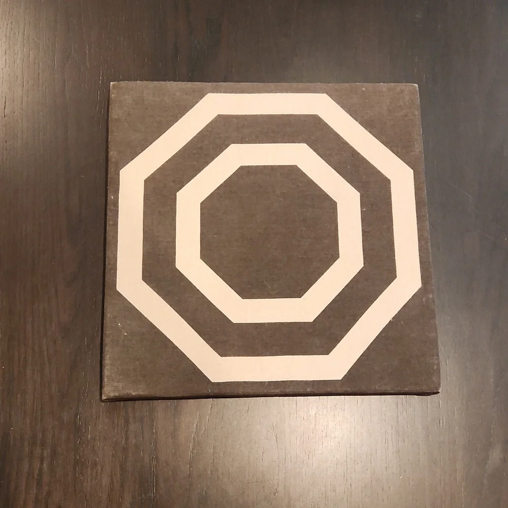 West Elm Double Octagon Decorative 12x12 Wall Art